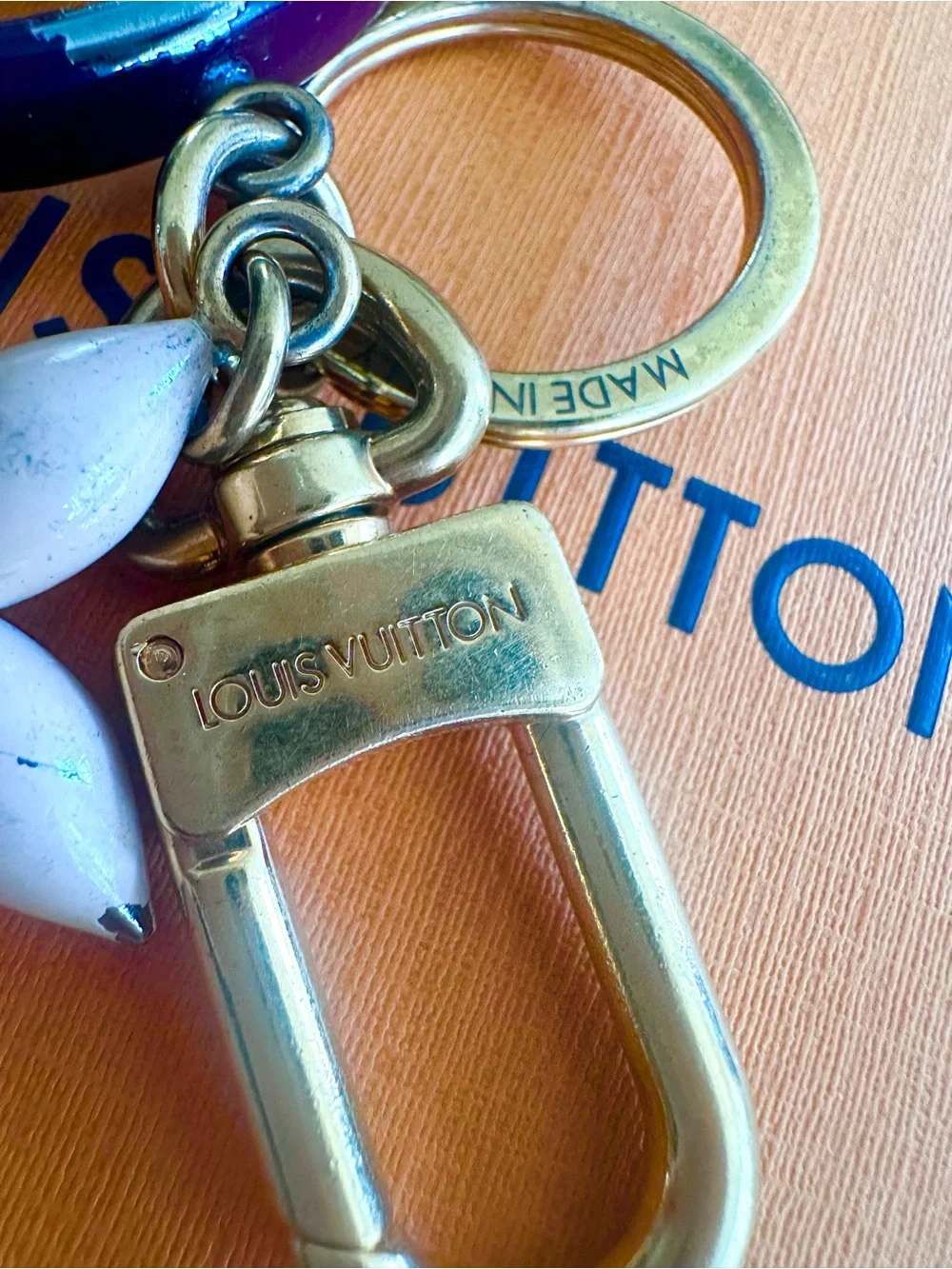 Louis Vuitton LV Circle Key Ring Bag Charm
